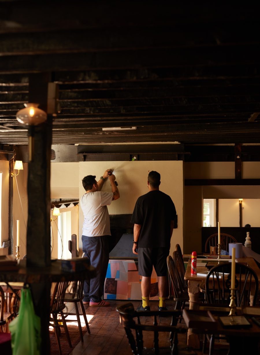 interior of traditional pub dining area