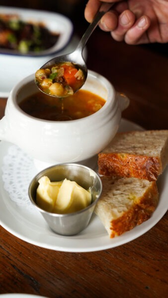 Hearty pub food at The Silver Plough in Pitton